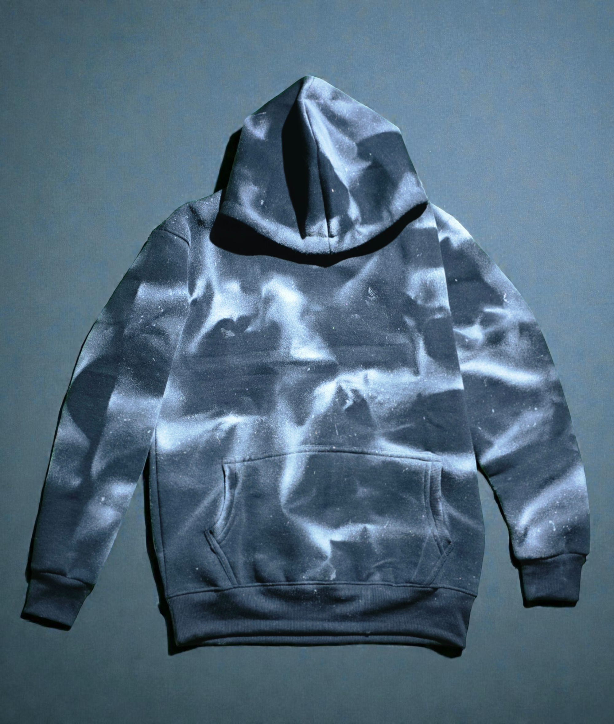 Shadow Black White Texture Glowing Ink Hoodie