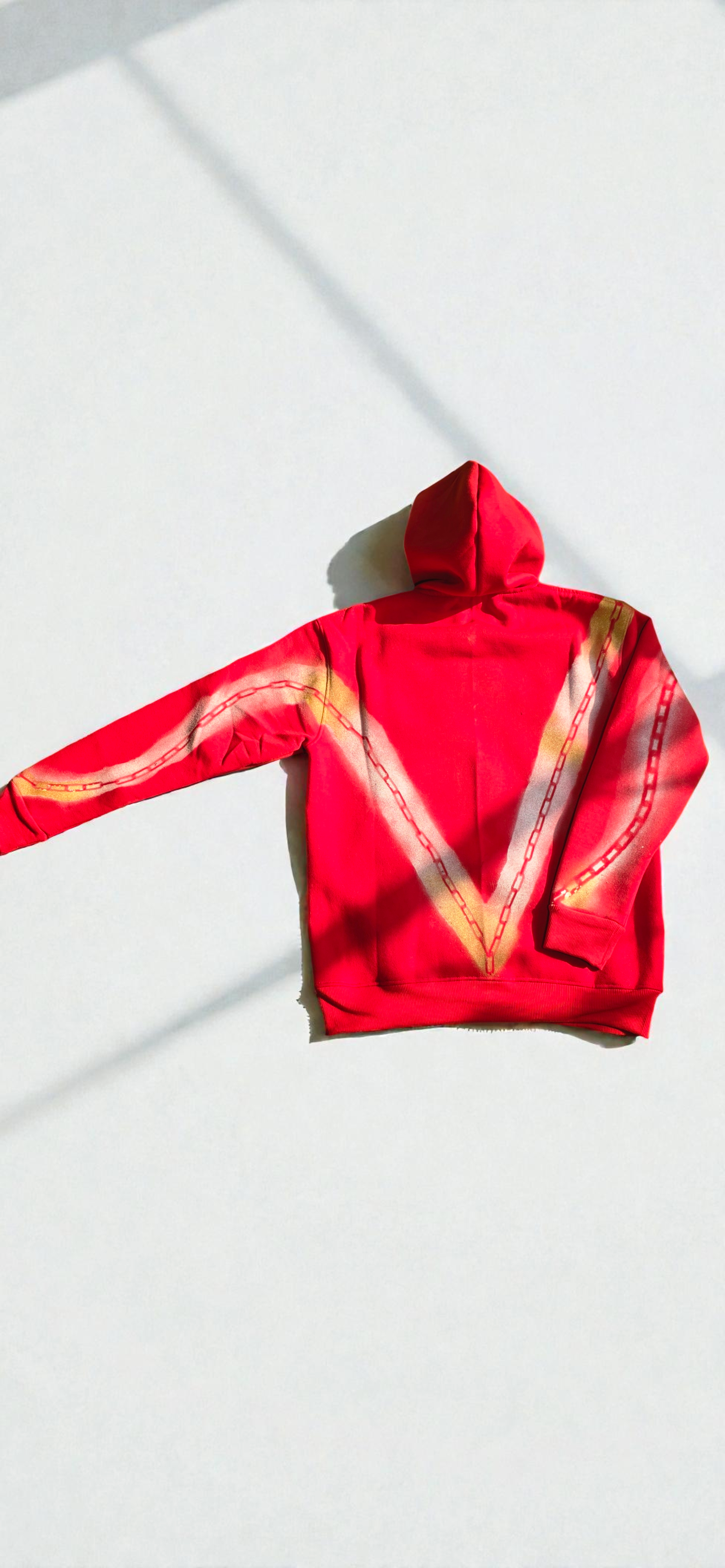 Rose Red Chain Shade Hoodie