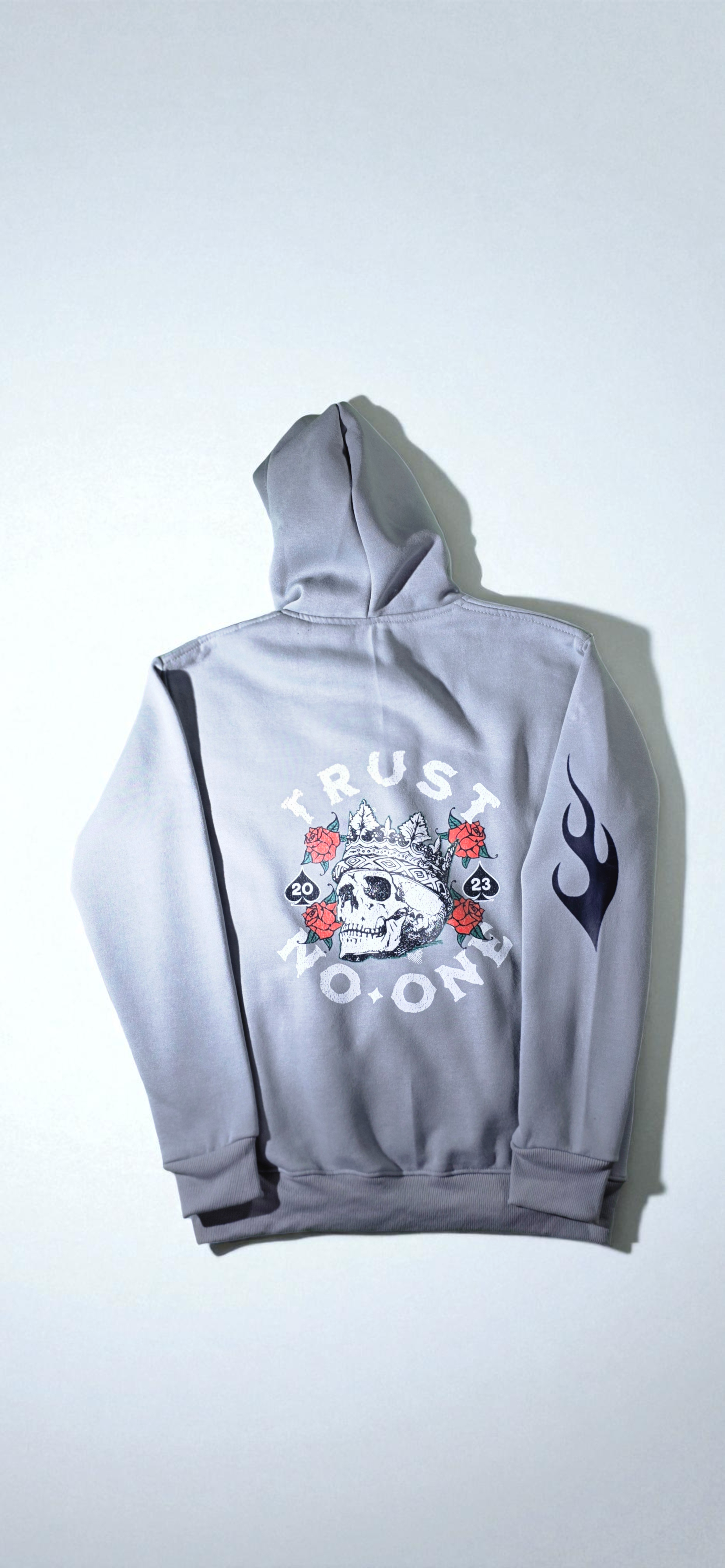 Snowy White Trust No One Hoodie